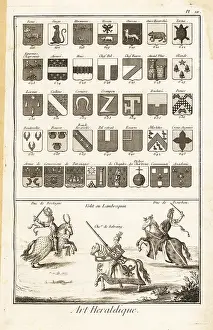 Glands: Examples of heraldic terms describing a coat of arms