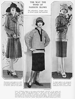 Larue: Three examples of the modern jumper dress or suit, 1926