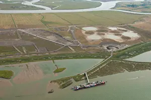 Rspb: Excavated material from Crossrail - Wallasea Island, Essex