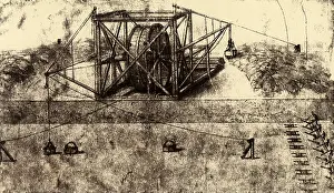Excavating: Excavating Machine, by Leonardo da Vinci