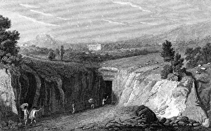 1815: Excavation leading to the remains of Herculaneum