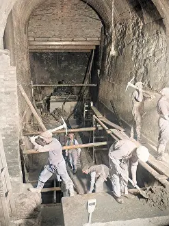 Atcolourisedpic: EXCAVATIONS FOR POOL