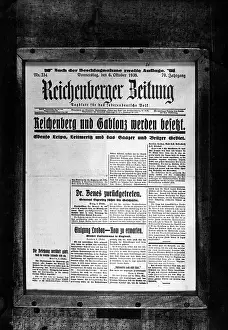 Liberec: Excerpt from a newspaper, 1938