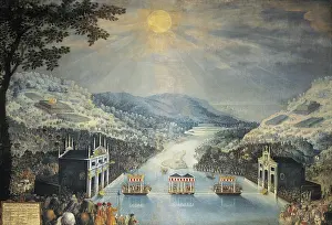 Meulen: Exchange of Princesses Anne of Austria and Isabella