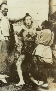 Mutilated: An executed man, China