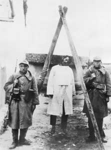 Gallows: Execution of a conspirator against Atatuerk, 1926
