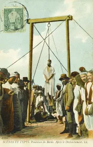 Gibbet: Execution in The grounds of the Bardo Palace, Tunis