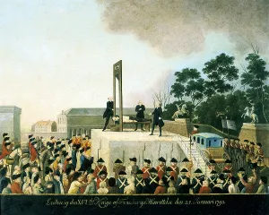 Receive: Execution by guillotine of Louis XVI of France