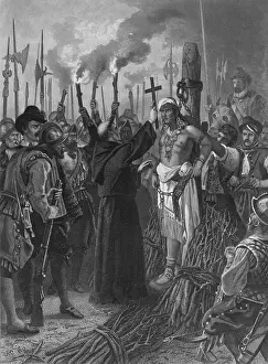 Conquistadors: Execution of the last Incan Emperor, Atahuallpa ?