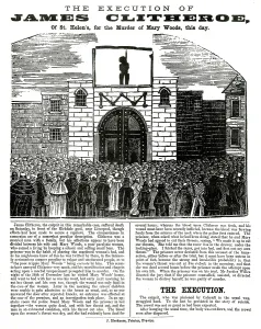 Prose: Execution of James Clitheroe of St Helen's for murder