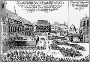 Protestants: Execution of the members of the Bohemian Revolt, 1621