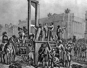 Beheading: Execution of Robespierre, 1794
