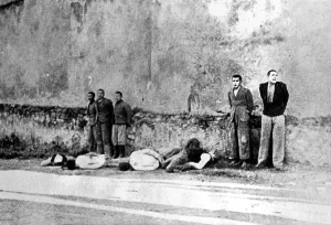 Shackles: Execution of nine Russian Jews by German soldiers, Soviet Un