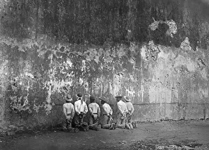 Anti Colonial: Execution scene at the arsenal in Santiago, Cuba