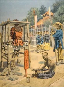 Strangulation: Execution by slow strangulation, China