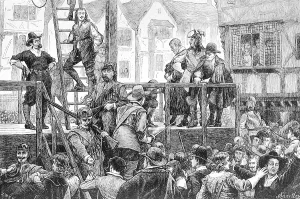 Puritans: Execution of Tompkins and Challoner, London