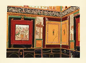 Interior Decoration: Exedra in the atrium, House of Siricus, Pompeii