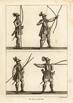 Respecting: Exercise of the double-armed man with bow and pike