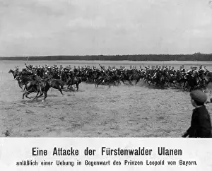 Carabiners: Exercise of the Fuerstenwalde Uhlan regiment, 1912
