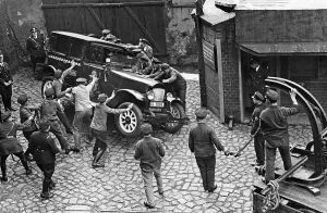 Technische: Exercise of the Technical Emergency Relief, 1934