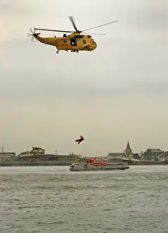 Fireboat: Exercise Tideway at the Thames Barrier, Woolwich