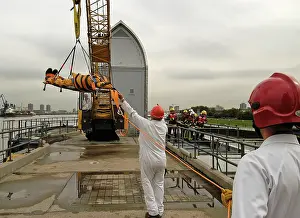 Tideway: Exercise Tideway at the Thames Barrier, Woolwich