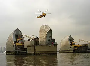 Tideway: Exercise Tideway at the Thames Barrier, Woolwich