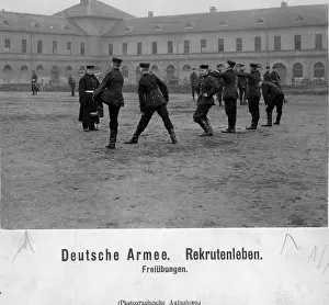 Stretching: Exercises of the recruits, 1902