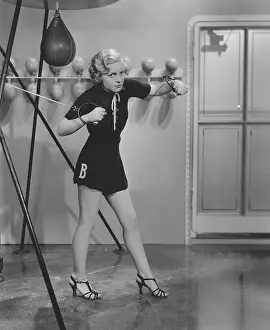 Playsuit: Exercising in high-heel sandals