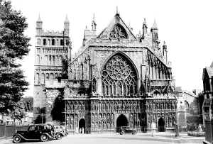 C1940: Exeter, the Cathedral c1940