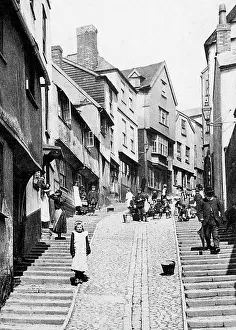 Stepcote: Exeter Stepcote Hill early 1900s