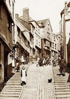 Stepcote: Exeter Stepcote Hill early 1900s