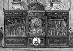 Besson: Exhibit of Besson's musical instruments 1885