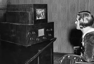 Receiver: Exhibition of the first commercially available TV apparatus