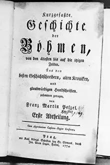 1774: Exhibition of the German folklore abroad, 1774