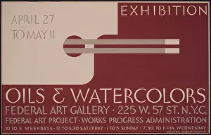 Watercolors: Exhibition - oils & watercolors, Federal Art Gallery Federal