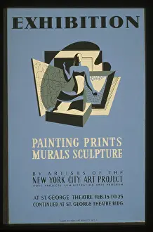 Murals: Exhibition Painting, prints, murals, sculpture by artists of