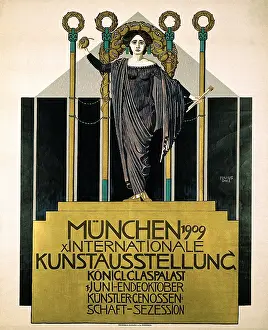 Sezession: exhibitions, fine arts, poster, advertisement