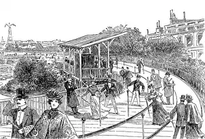 Pavements: exhibitions, world exposition, Paris, 1900, Trottoir