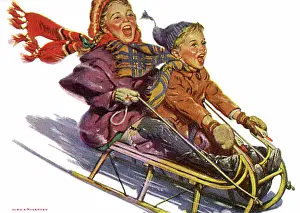 Cheeks: Exhilarating Sled Ride