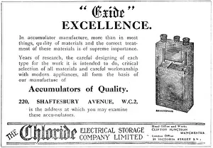 Accumulators: Exide Accumulators 1920