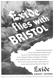 Exide: Exide Aircraft Batteries - 1950