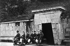 Bourgeoisie: Exit from the Berchtesgaden salt works, around 1890