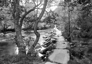 Tarr: Exmoor, Tarr Steps 1929