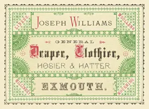 Draper: EXMOUTH DRAPER'S CARD