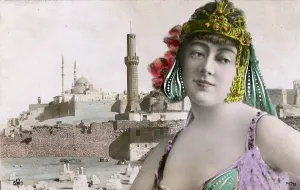 Mamaluke: Exotic Eastern Woman - Citadel, Tombs of Mamluks, Cairo