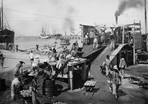 Tsingtau: Expansion of the harbor of Quingdao, 1904