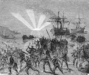 Sicilies: Expedition of the Thousand, 1860, landing of