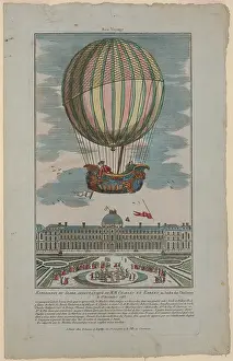 Renstrom: Experience du globe aerostatique du MM. Charles et Robert au