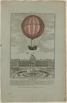 Renstrom: Experience du globe aerostatique du MM. Charles et Robert au